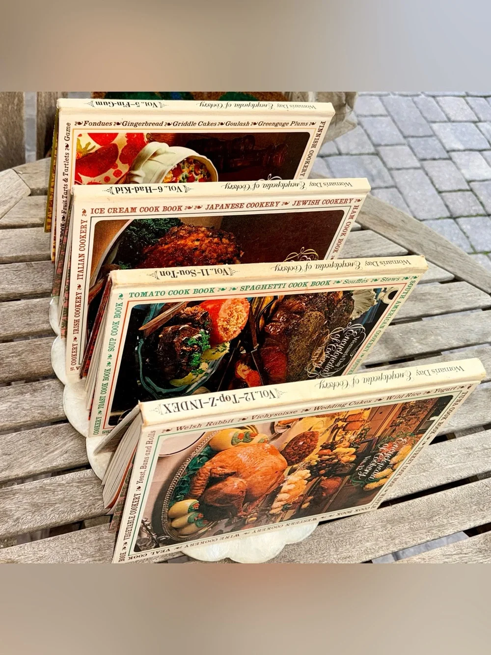 Vintage 1960’s Woman’s Day Encyclopedia of Cookery - 4 Volume Lot (5,6,11,12)
